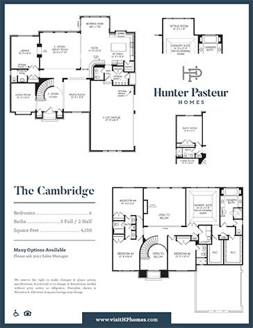 Cambridge Model Home Blueprint
